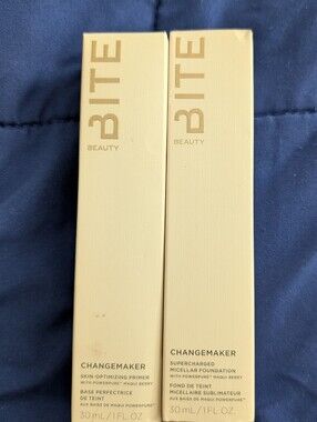 ‼️ DISCONTINUED Bite Beauty Changemaker Primer + Foundation | 30ml Each | NIB